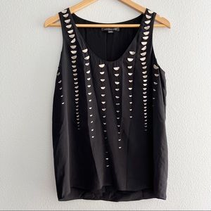 Alexander Wang 100% Silk Blouse with Metal Embellishment Size Small